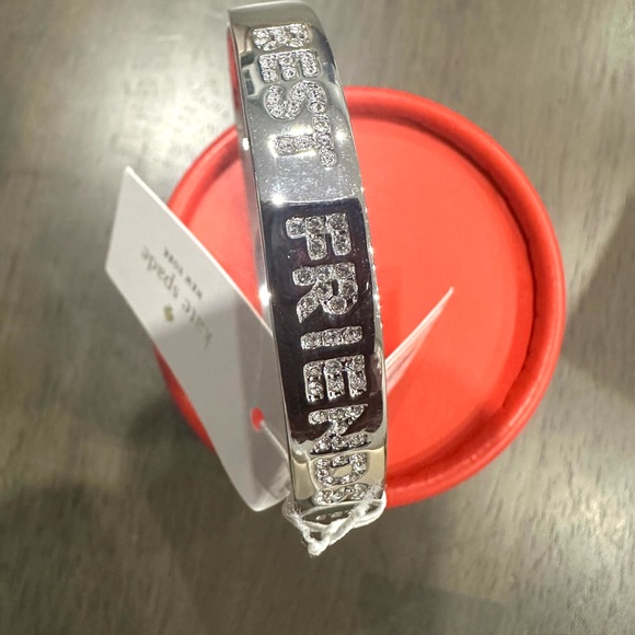Kate Spade Best Friends Ever Crystal Words Bracelet Wedding Gift - Picture 8 of 9